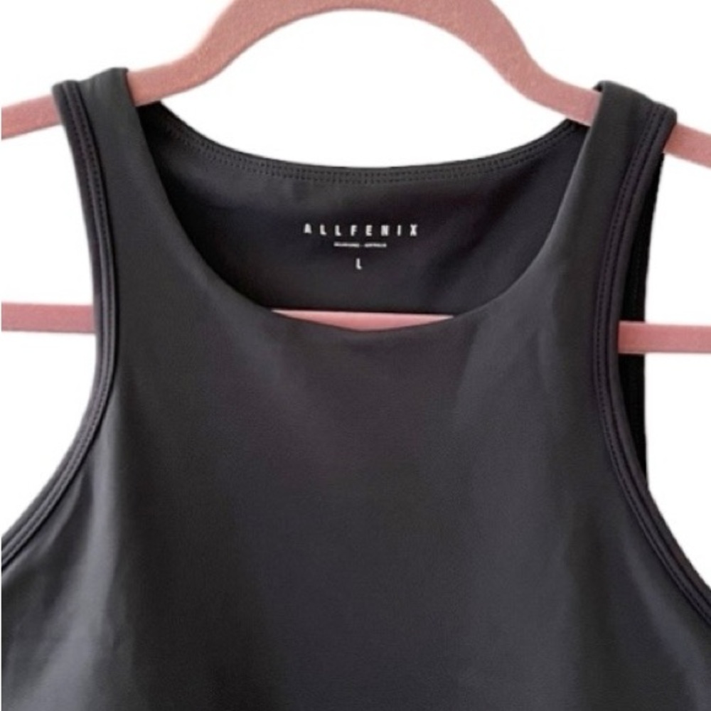 All Fenix Longline Sports Bra Charcoal Size Large - Picture 2 of 6